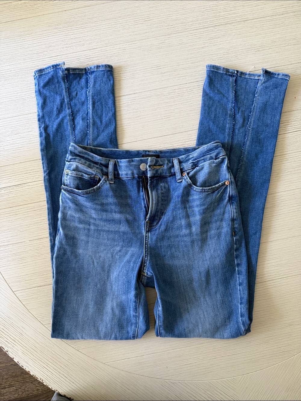 Express Women's Mid Blue Skinny Jeans